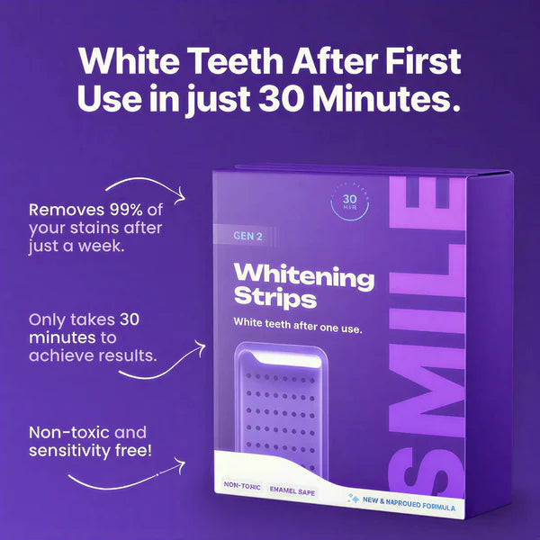 Purple Teeth Whitening Strips